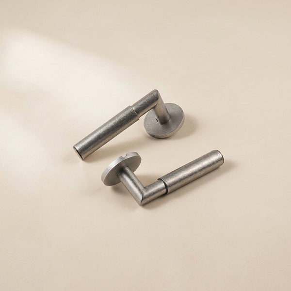 Solid Metal Satin Nickel Door Lever