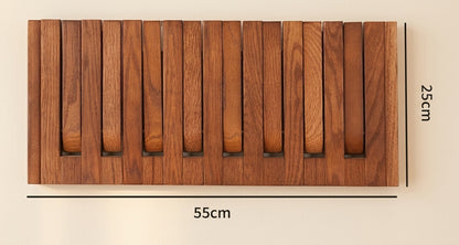 Walnut Wall-Mounted Coat Rack