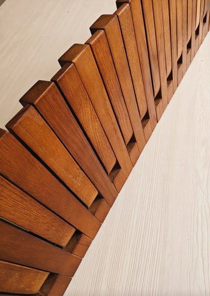 Walnut Wall-Mounted Coat Rack
