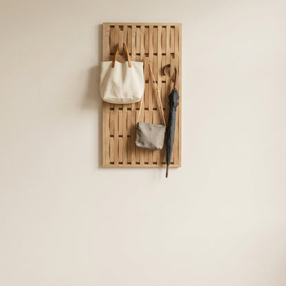 Solid Red Oak Foldable Wall Rack