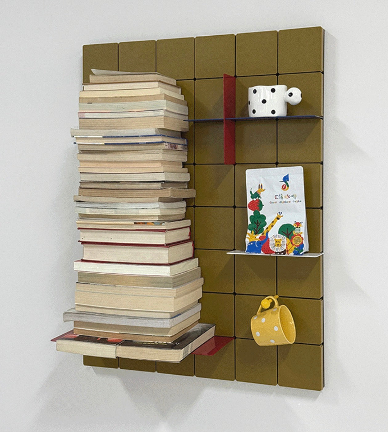 Flexible Modular Wall Shelf Panel — Adjustable Storage & Display Grid, Modern Wall Organizer