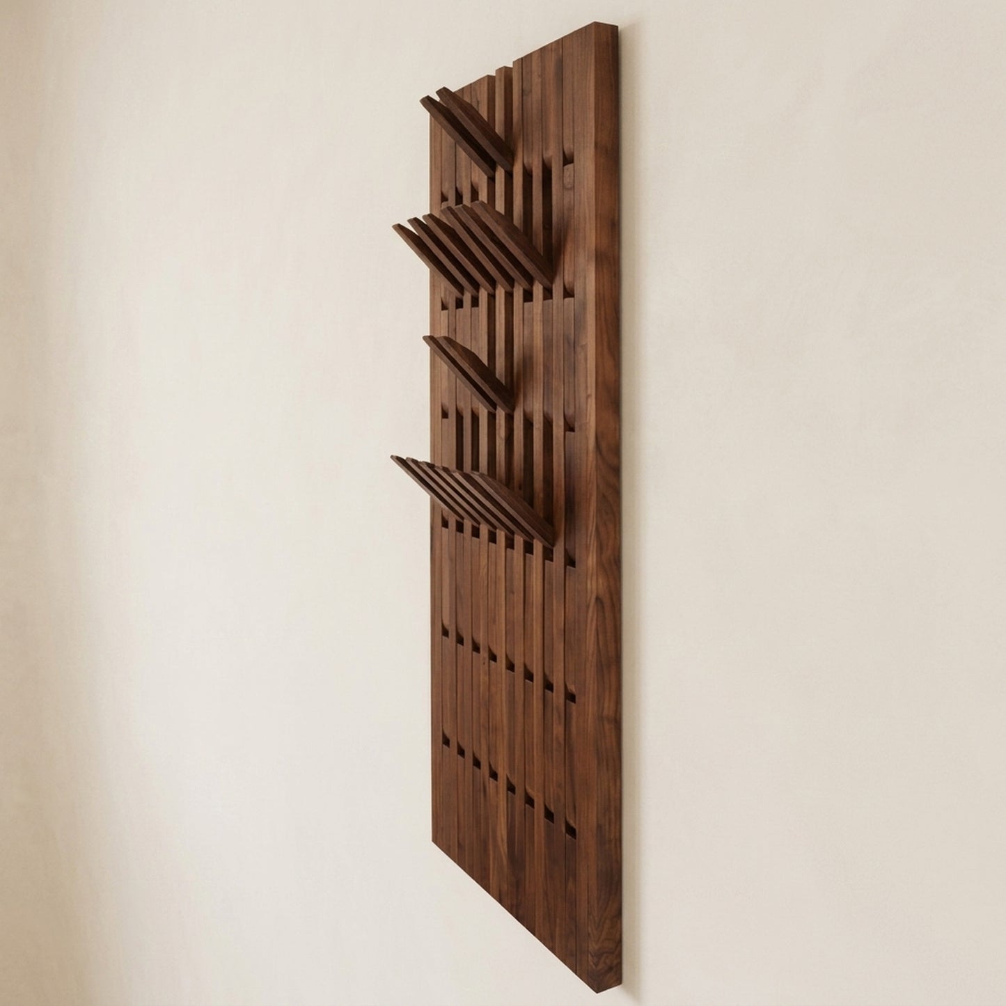 Wall Mounted Wooden Coat Rack