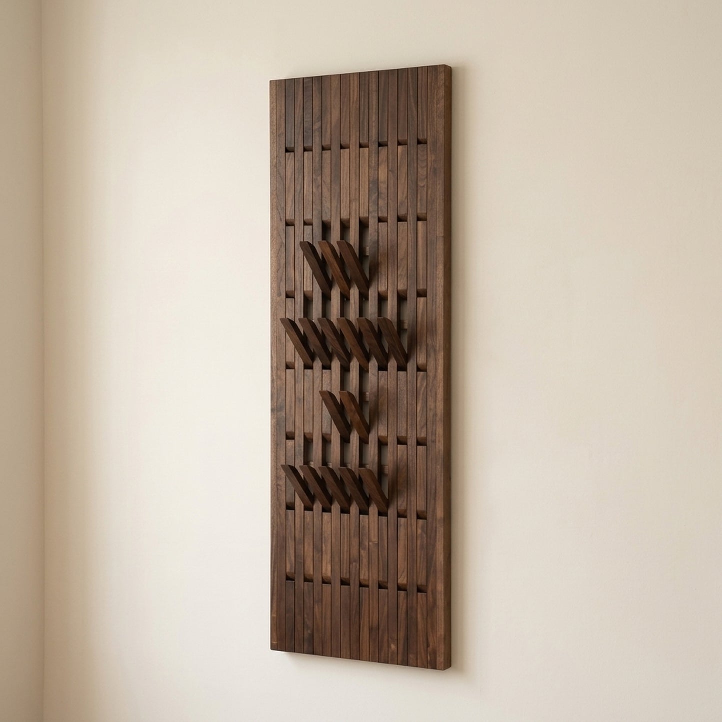 Wall Mounted Wooden Coat Rack