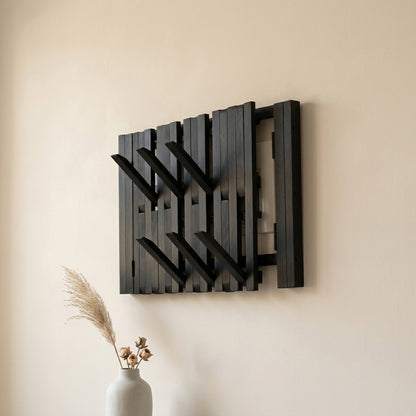 Black Wooden Electrical Box Cover, Wall Rack Storage