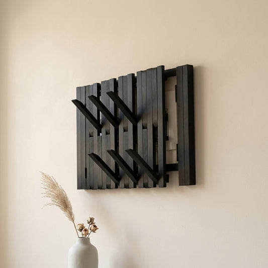 Black Wooden Electrical Box Cover, Wall Rack Storage