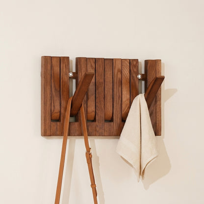 Wooden Wall-Mounted Piano Coat Rack