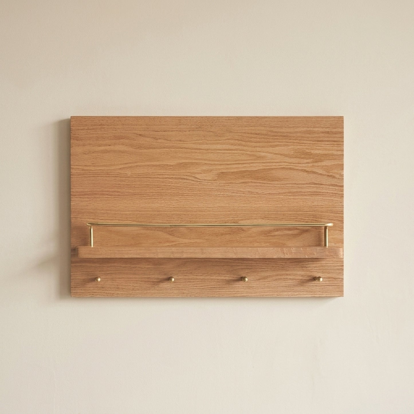 North American Walnut Meter Box Cover Shelf