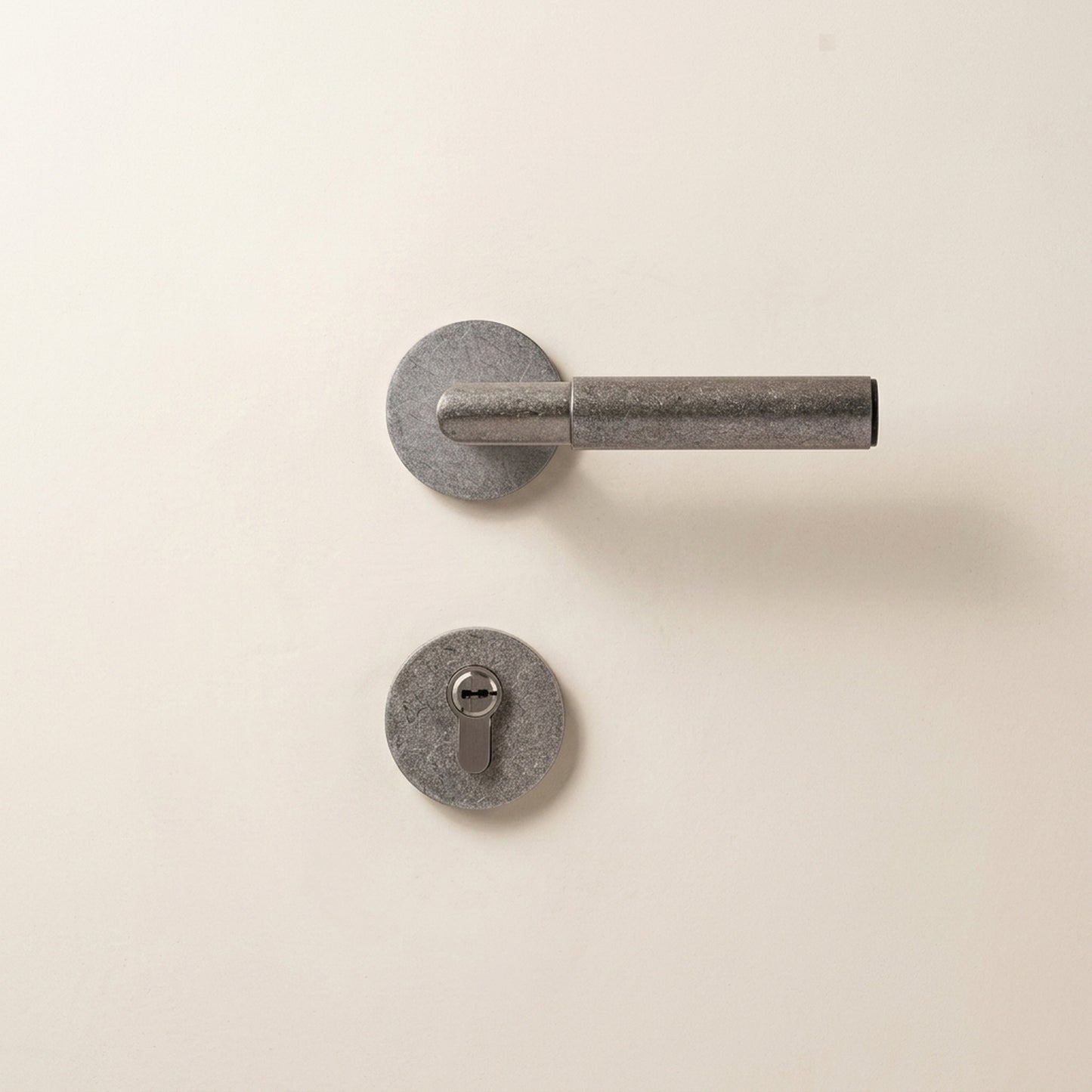 Solid Brass Cowhide Leather Door Lever (Copy)