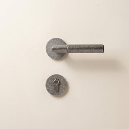 Solid Brass Cowhide Leather Door Lever (Copy)