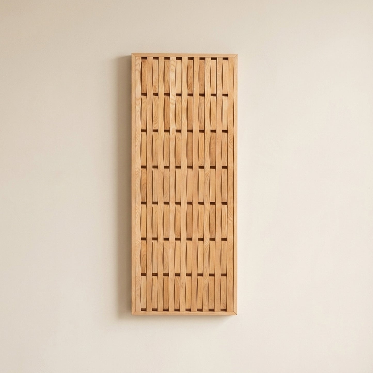Solid Red Oak Foldable Wall Rack