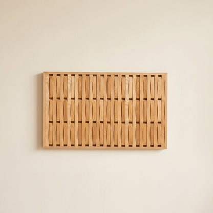 Solid Red Oak Foldable Wall Rack