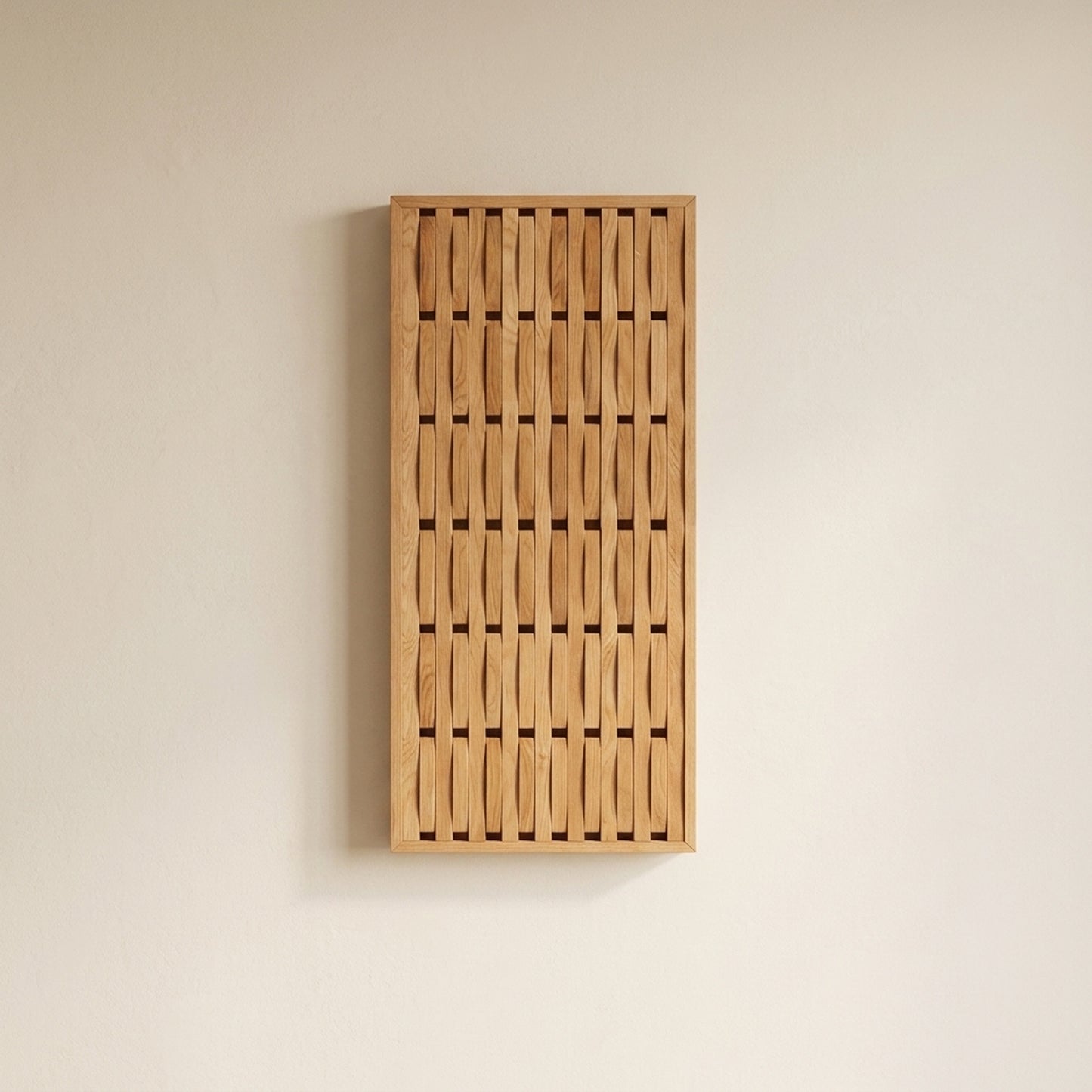 Solid Red Oak Foldable Wall Rack