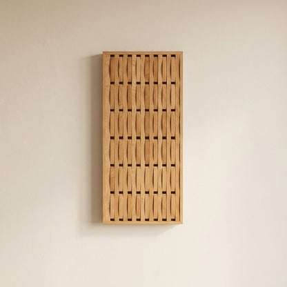 Solid Red Oak Foldable Wall Rack