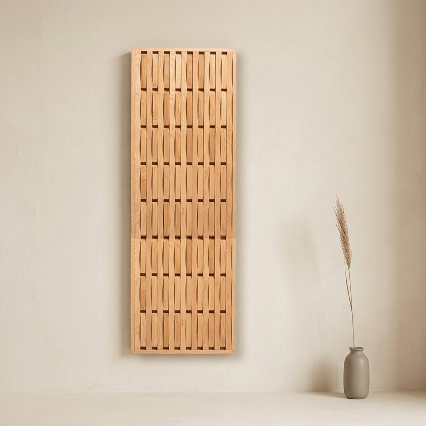 Solid Red Oak Foldable Wall Rack