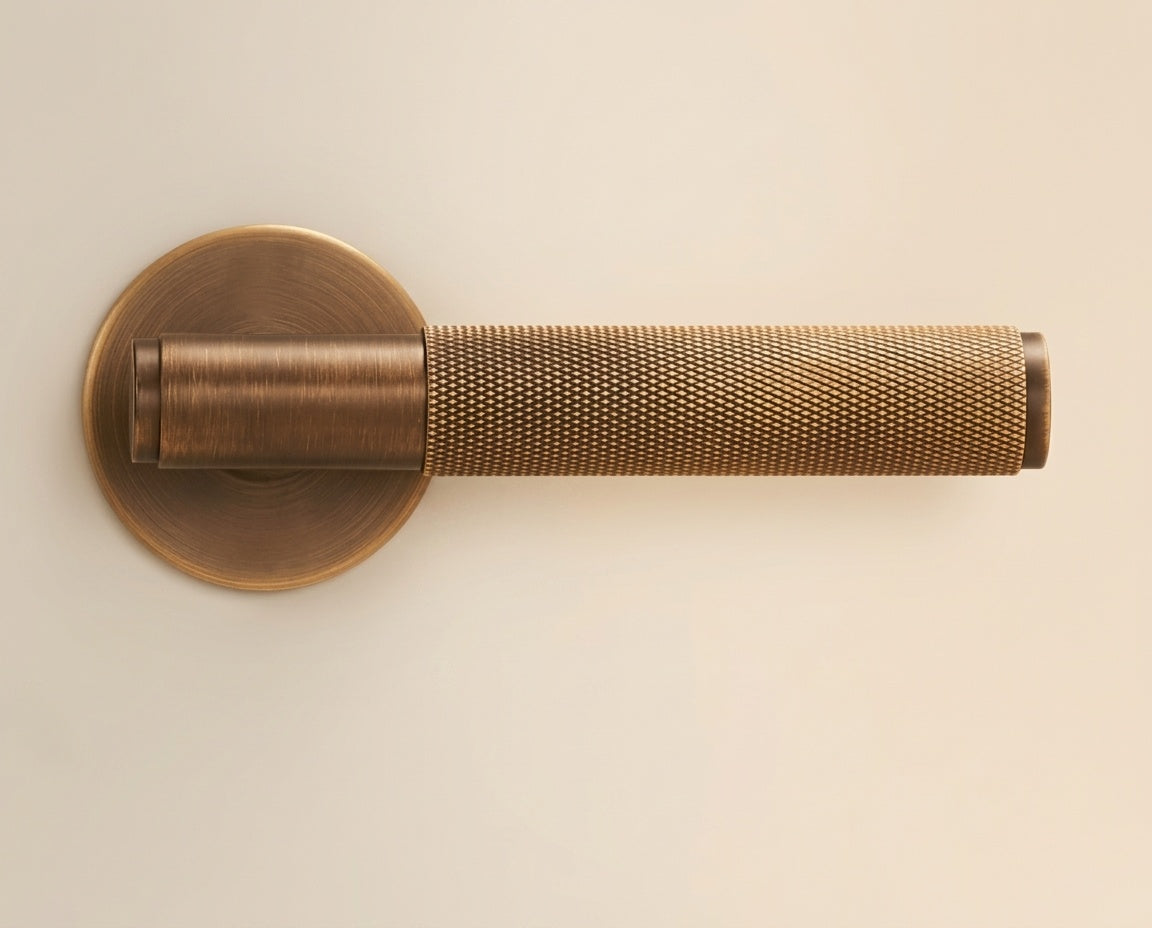 Knurled Door Lever