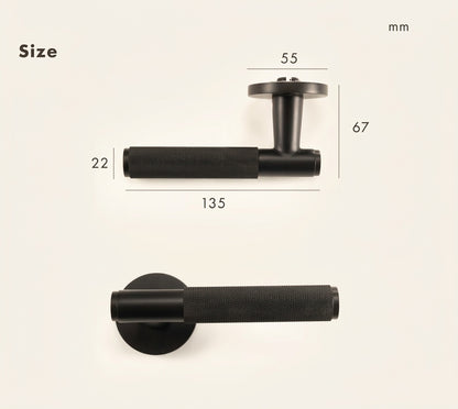 Knurled Door Lever