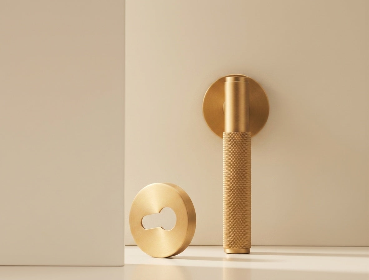 Knurled Door Lever