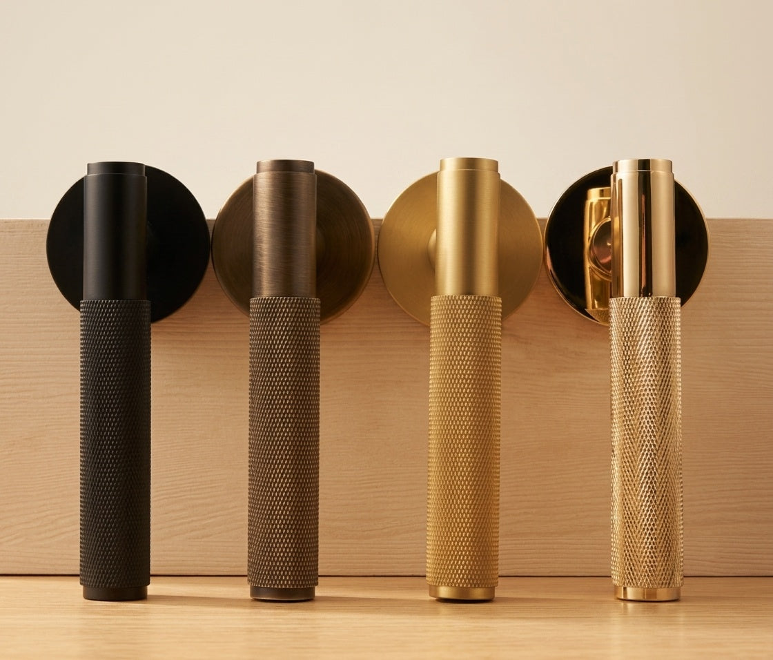 Knurled Door Lever