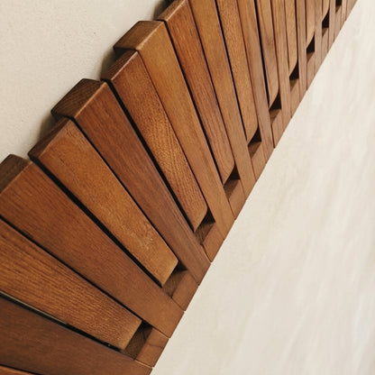 Wooden Wall-Mounted Piano Coat Rack