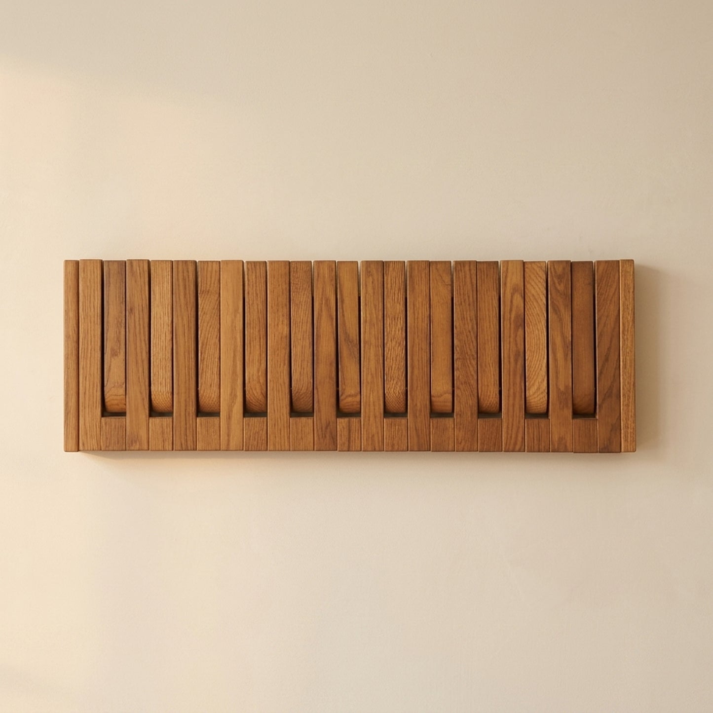 Wooden Wall-Mounted Piano Coat Rack
