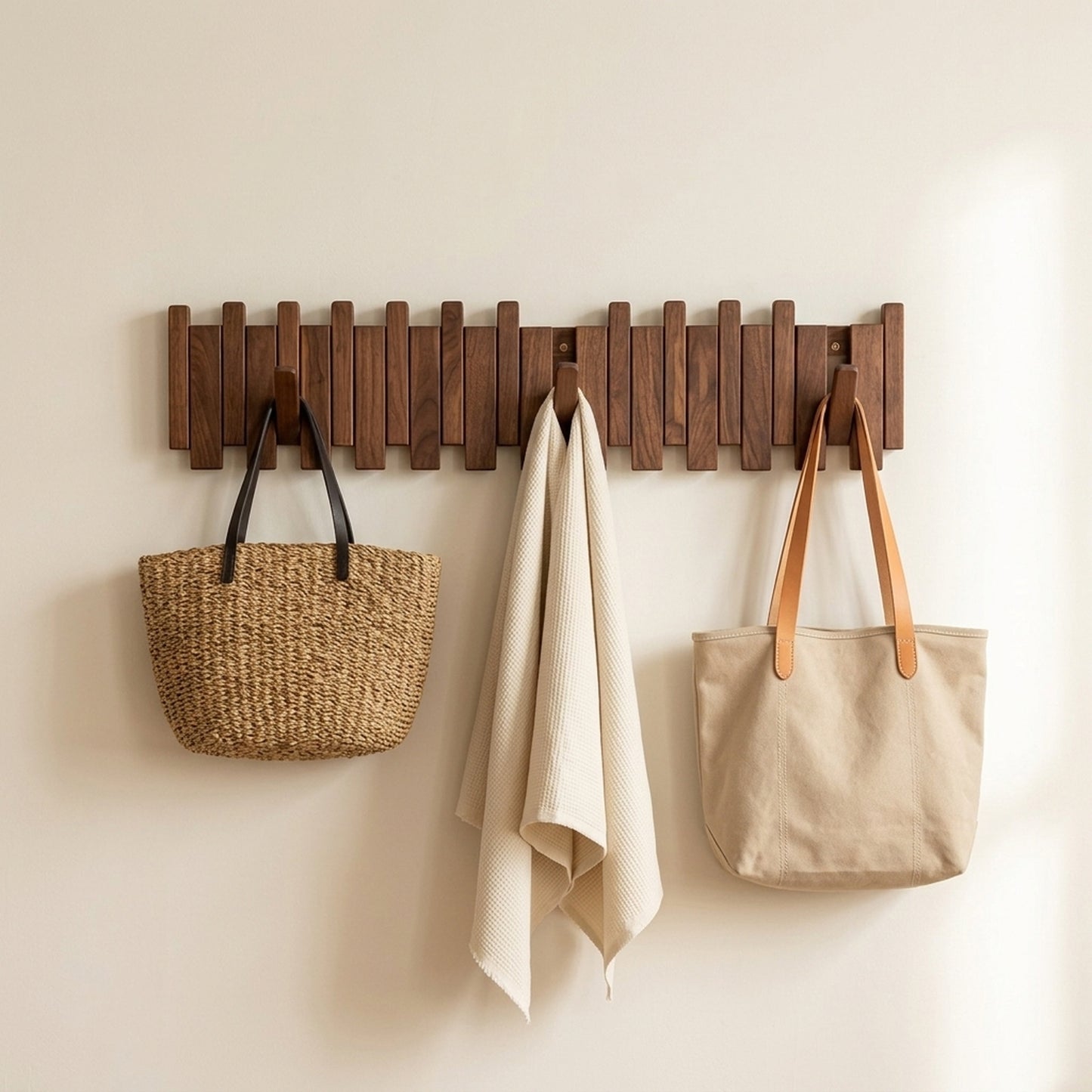 Beech Wood Wall Rack