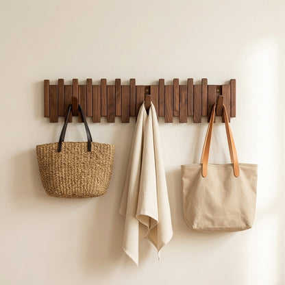Beech Wood Wall Rack